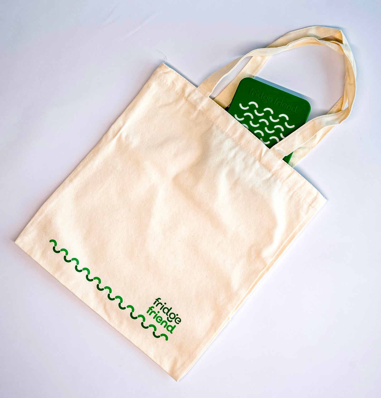 Fridge Friend Cotton Canvas Shopping Tote Bags